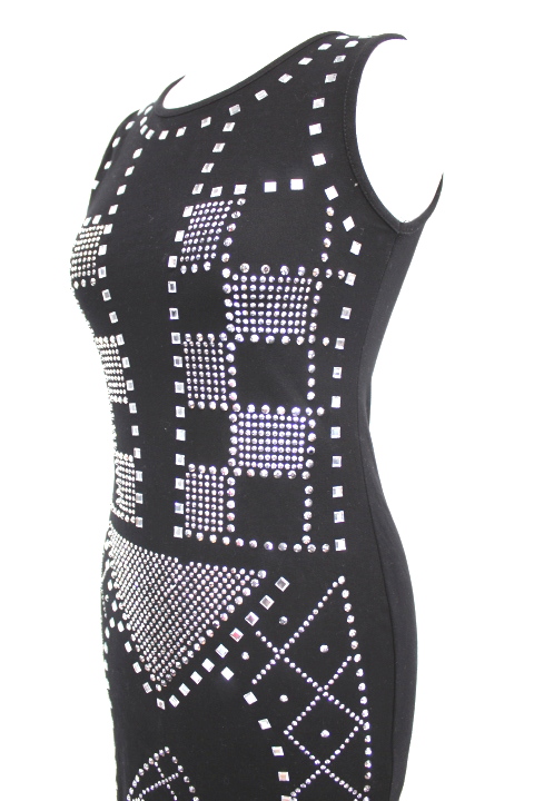 Robe moulante en strass MISS CHARM taille S/M