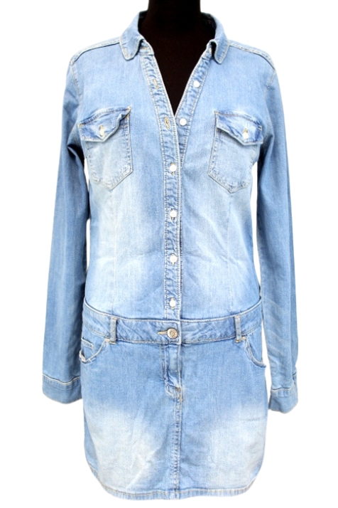 Robe taille basse en jeans avec 6 poches H&M taille 38 - Vêtement de seconde main - Friperie en ligne