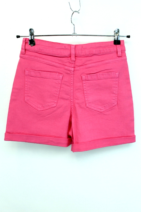 Short en jeans rose avec fermeture éclaire et 4 poches PRIMARK taille 38 - Vêtement de seconde main - Friperie en ligne