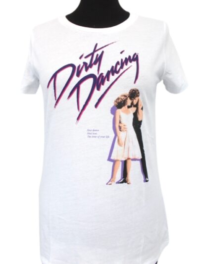 Tee-shirt 100% coton "Dirty Dancing" H&M taille XS - Vêtement de seconde main - Friperie en ligne