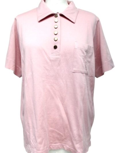 Tee-shirt effet polo avec de jolis boutons HAJO taille 42 - Vêtement de seconde main - Friperie en ligne