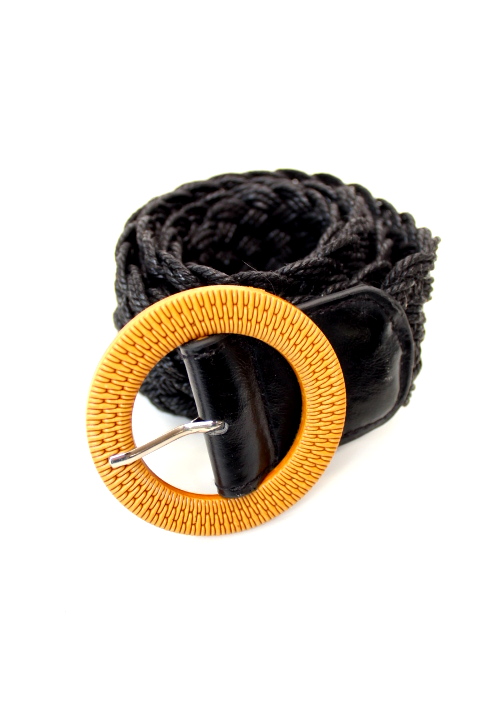 Ceinture tressée avec boucle - seconde main - friperie