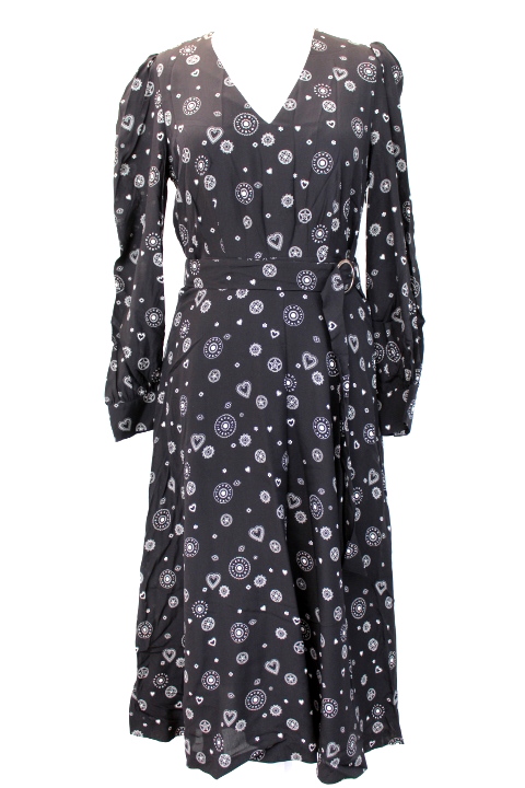 Robe ajustée en soie CLAUDIE PIERLOT taille 36 - seconde main - friperie