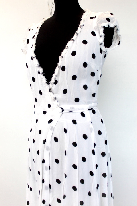 Robe décolletée à pois REFORMATION taille XS