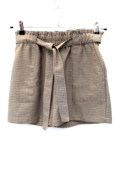 Short taille haute avec ceinture sans boutonnage + poches avants BONOBO taille 34 - Vêtement de seconde main - Friperie en ligne